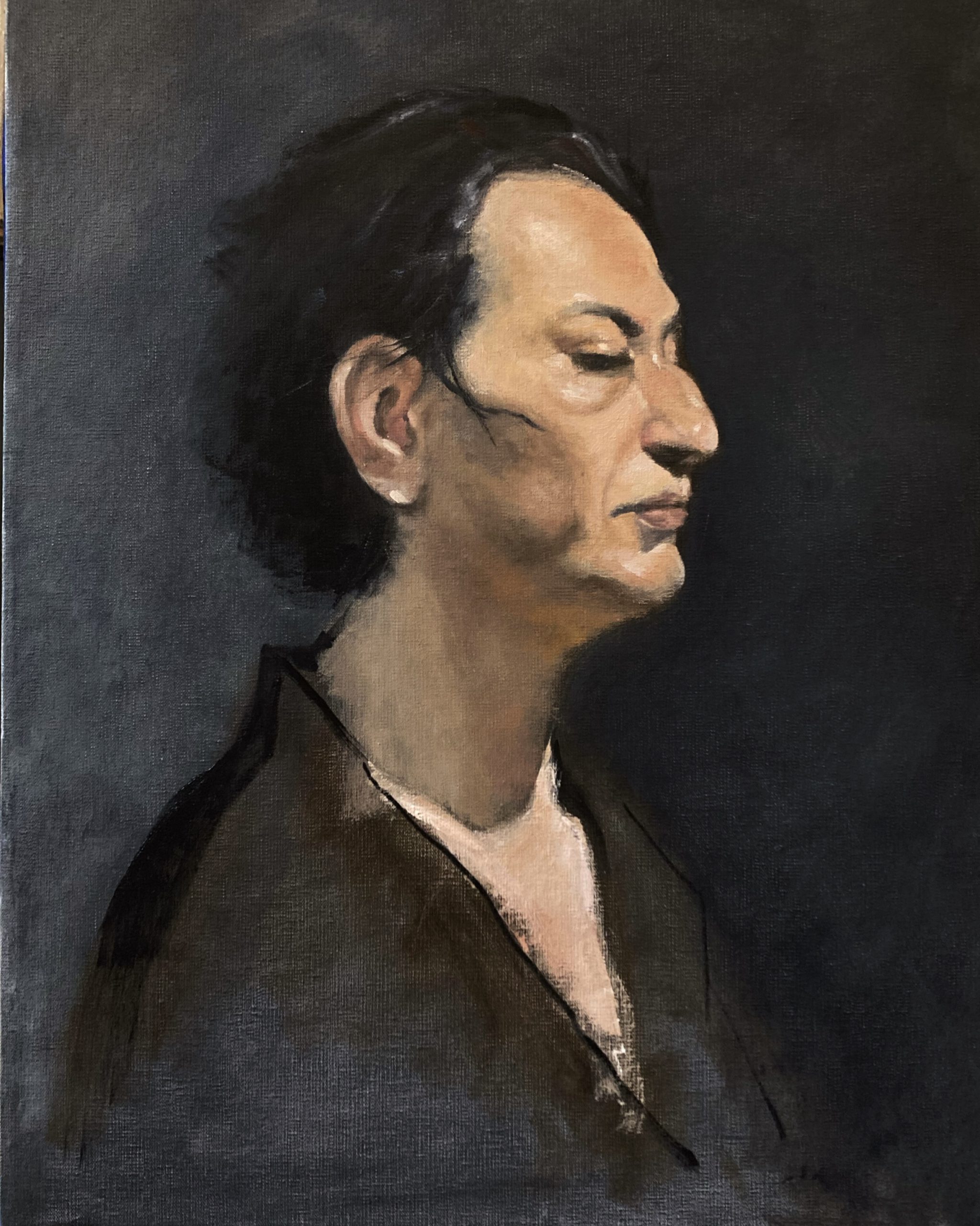 Figurative Painting by Je - Portrait of Johnny