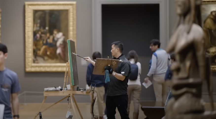 Je - Met Copyist Program - Denial of Saint Peter - Caravaggio